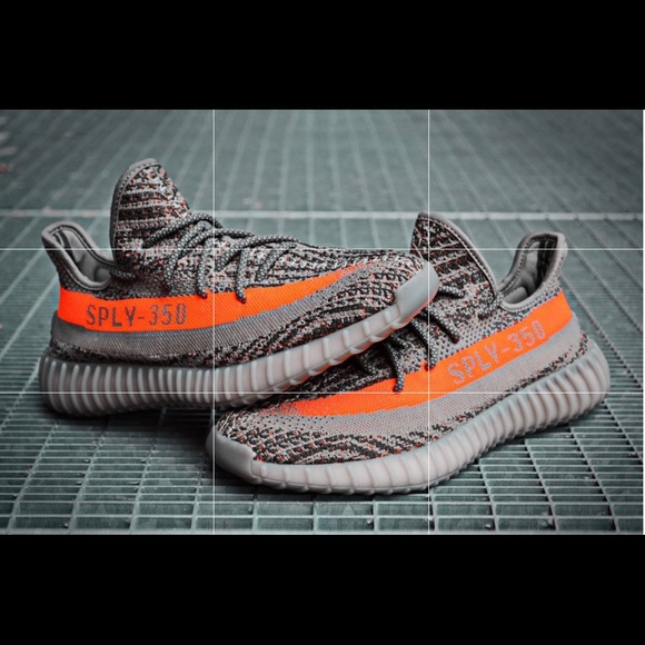 Yeezy Other - ADIDAS YEEZY BOOST 350 v2 BELUGA SNEAKERS - GRAY & ORANGE